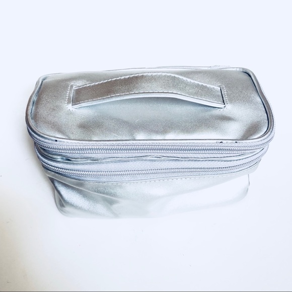 unbranded Other - Silver vinyl travel make up bag Free with purchase